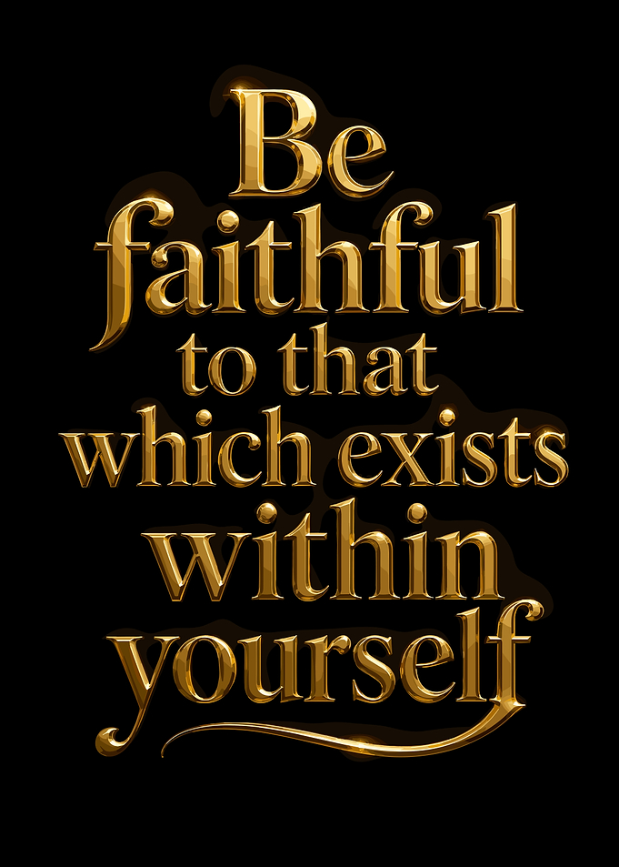 Golden Text Inspirational Quote