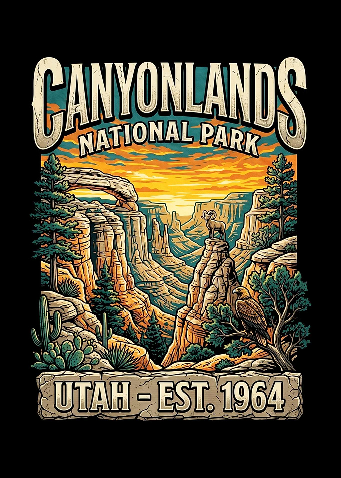 Canyonlands National Park Vintage Poster