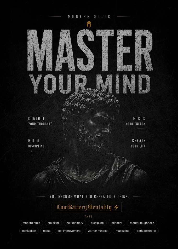 Master Your Mind Stoic Poster