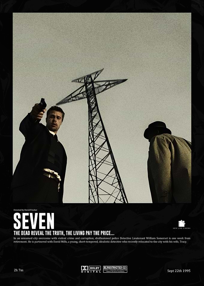 Seven : Transmission Tower Scene Movie Poster