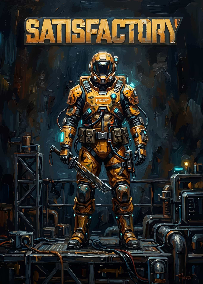 Satisfactory Game Poster