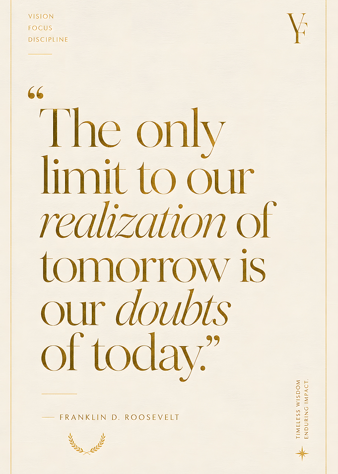 Inspirational Quote by Franklin D. Roosevelt