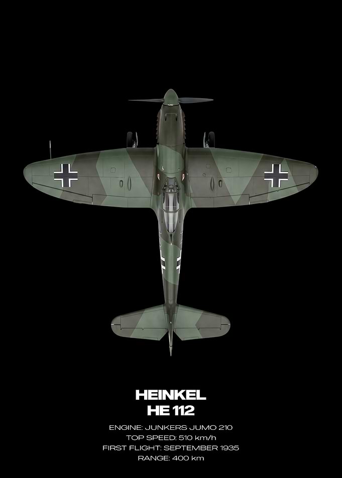 Heinkel HE 112 Top View