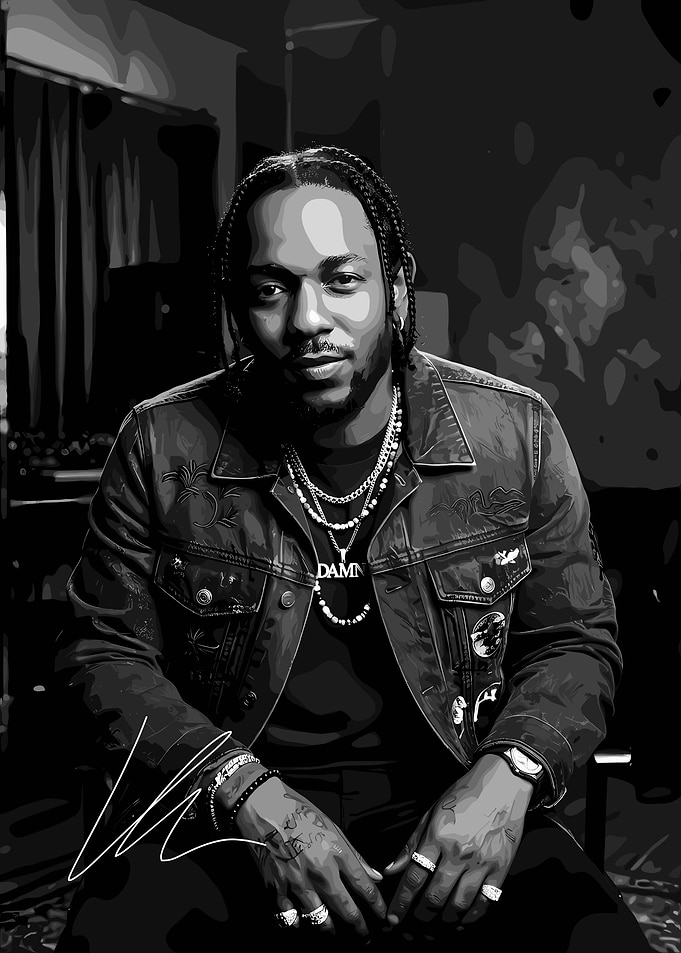 Kendrick Lamar 'DAMN.' Portrait
