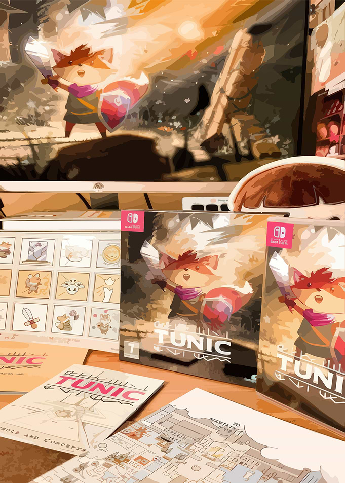 Tunic Game Merchandise Display