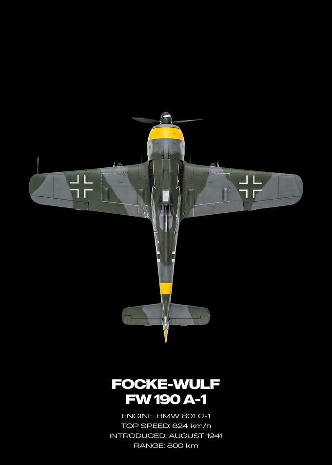 Focke-Wulf FW 190 A-1 Top View