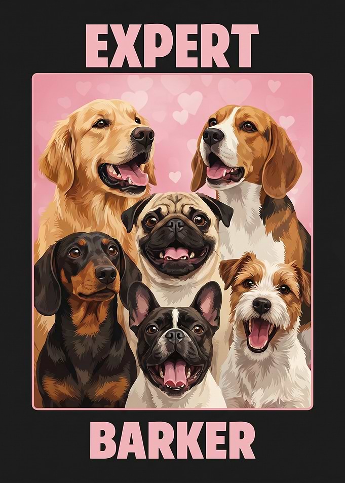 Expert Barker Dog Art