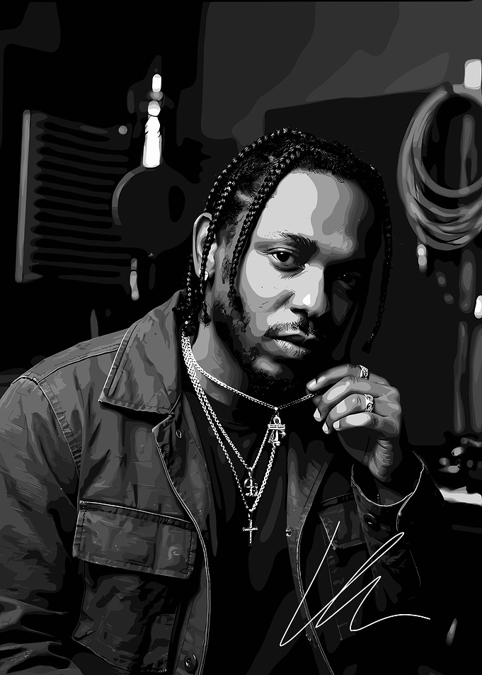 Kendrick Lamar in Studio