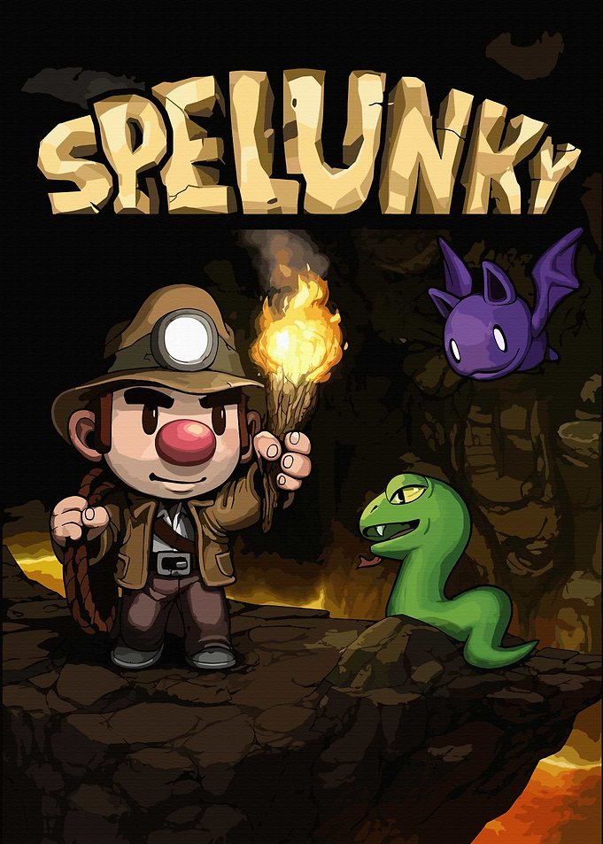 Spelunky Game Cover Art