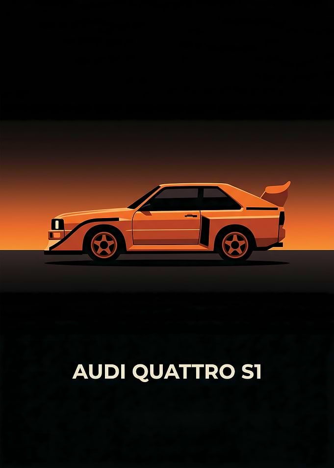 Audi Quattro S1 Poster