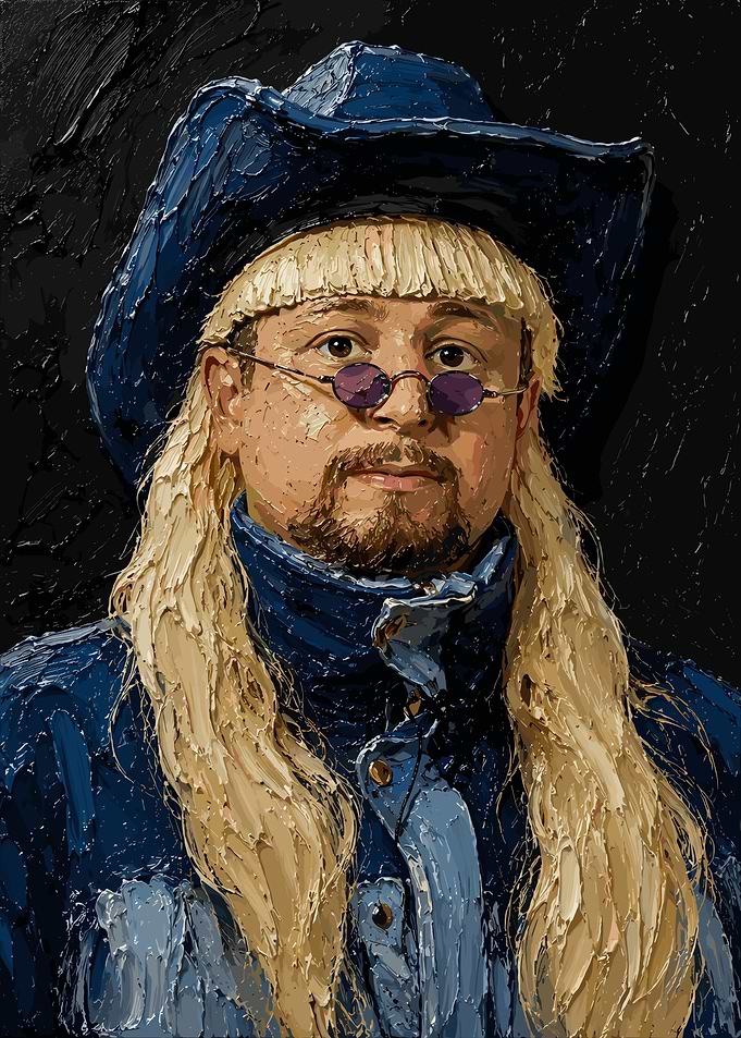 Oliver Tree Oil Painting