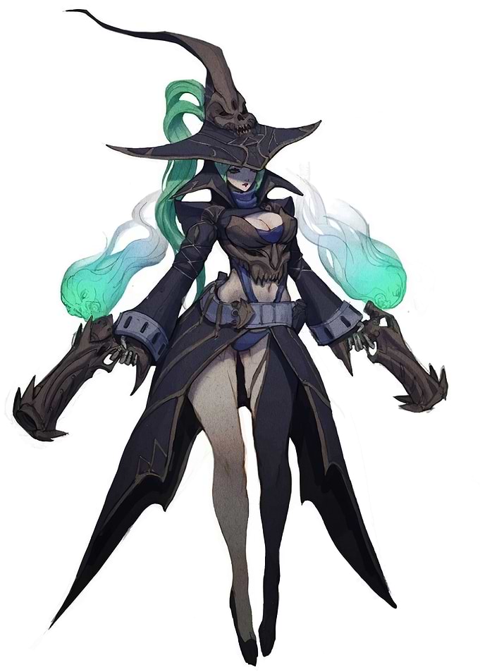 Gothic Witch with Dual Pistols