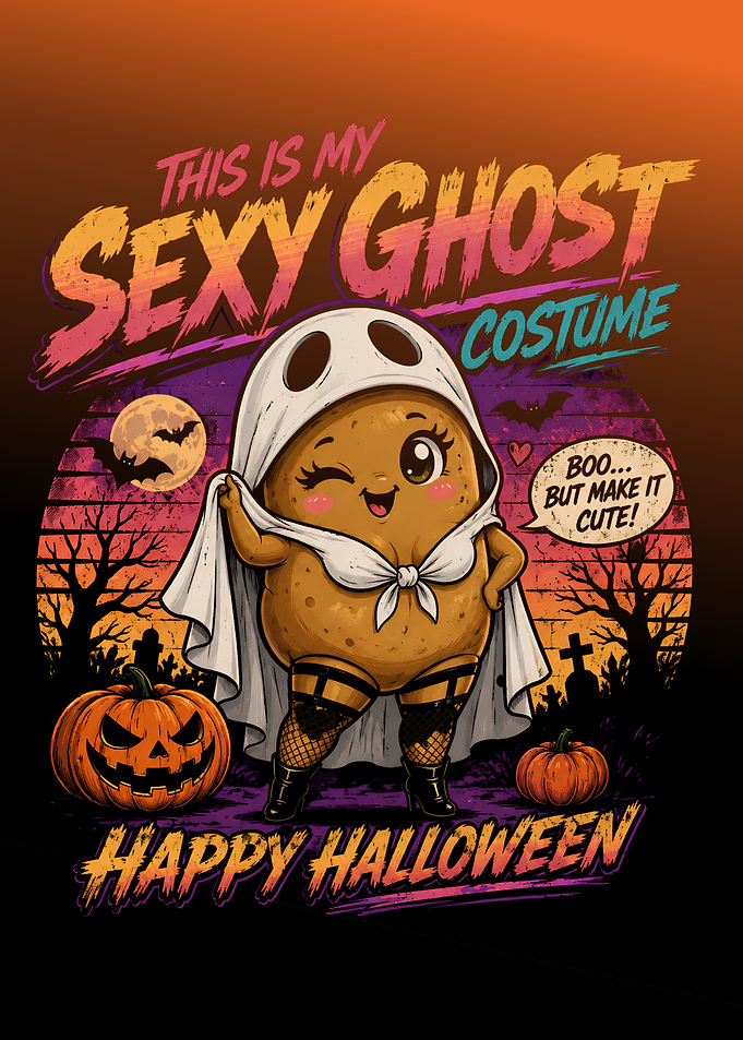 Sexy Ghost Potato Halloween