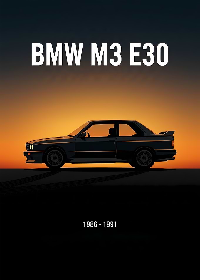 BMW M3 E30 Sunset