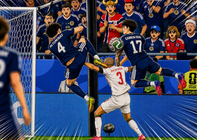 Anime Soccer Players in Action