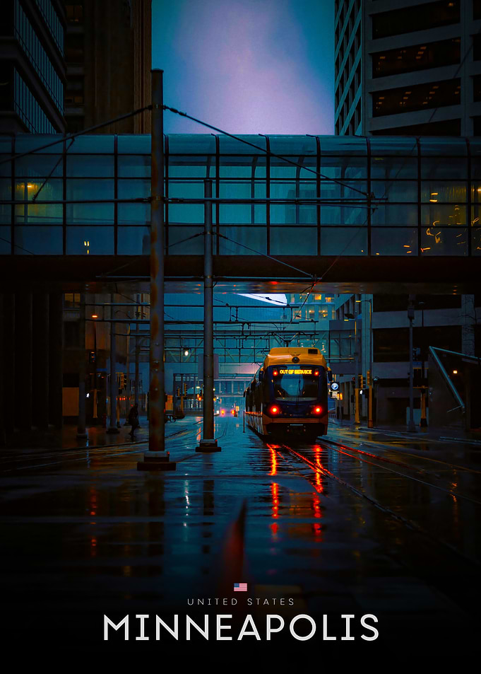 Minneapolis Cityscape at Dusk
