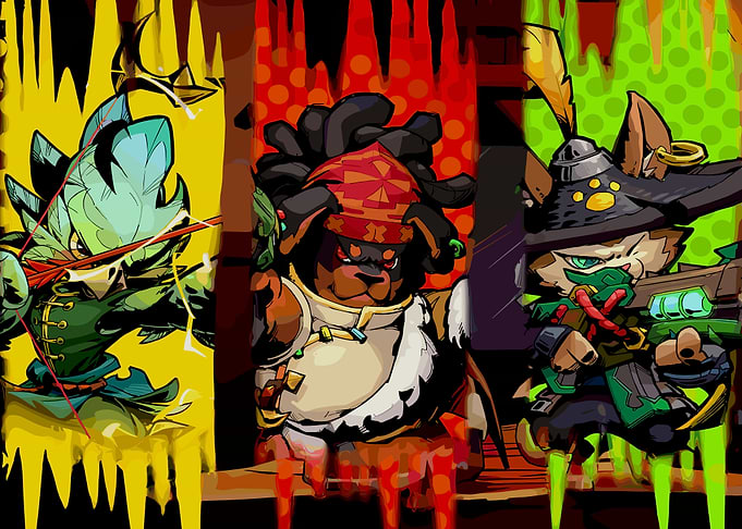 Gunfire Reborn Animal Characters in Action Poses
