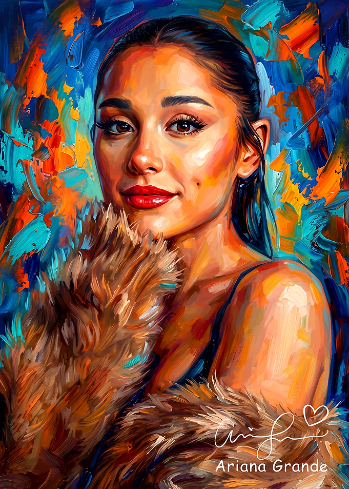 Ariana Grande Portrait Painting