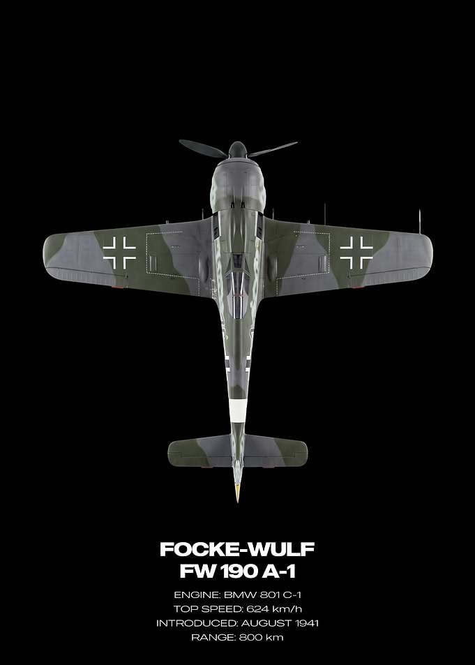 Focke-Wulf FW 190 A-1 Top View