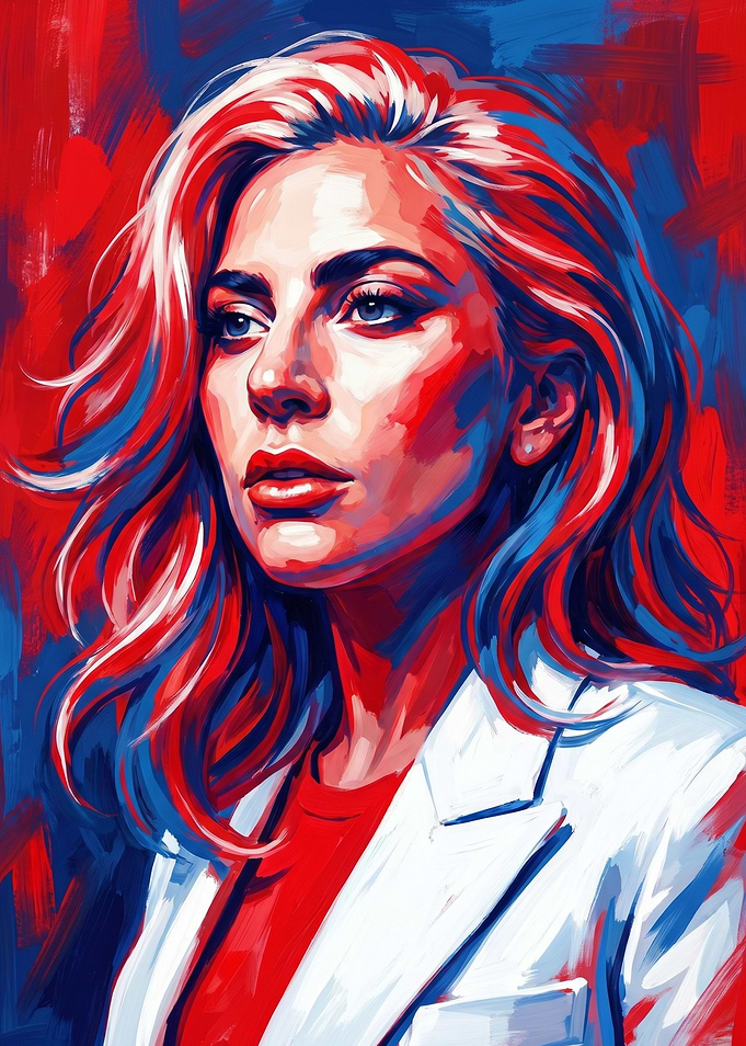 Lady Gaga Pop Art Portrait