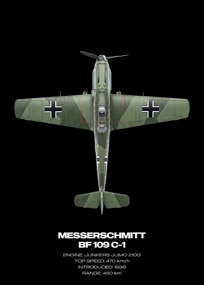 Messerschmitt BF 109 C-1 Top View