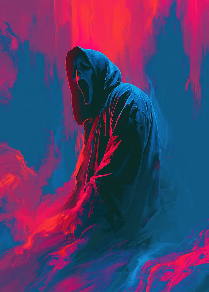 Ghostface in Neon Smoke