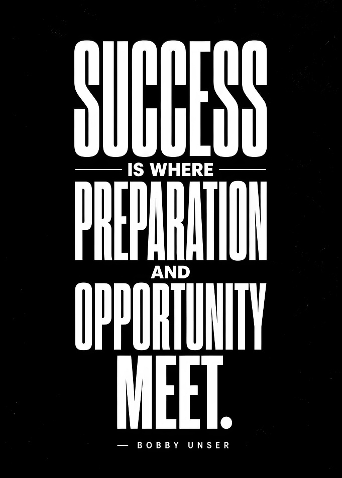 Success is where preparation and opportunity meet quote