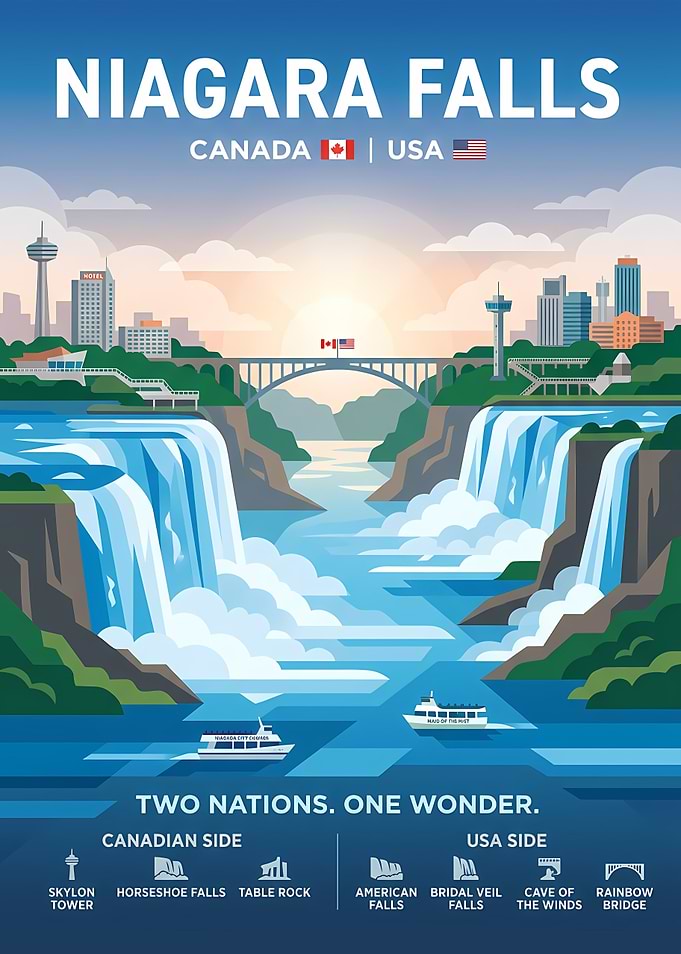 Niagara Falls Travel Poster