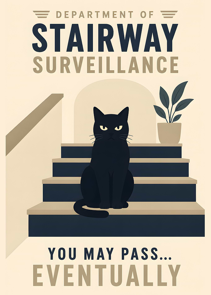 Black Cat Surveillance Poster