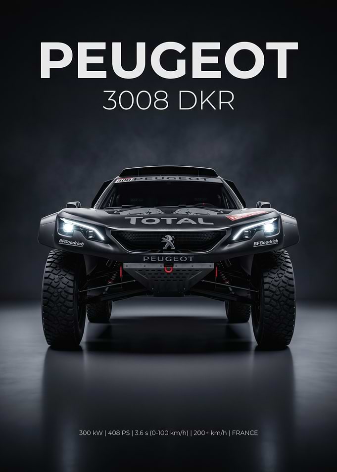 Peugeot 3008 DKR Rally Car
