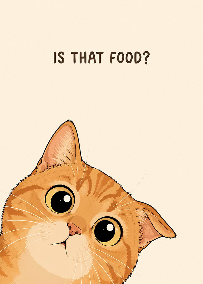 Curious Cat Asks 'Is That Food?'