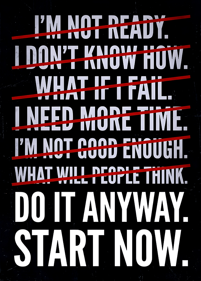 Motivational Text Art