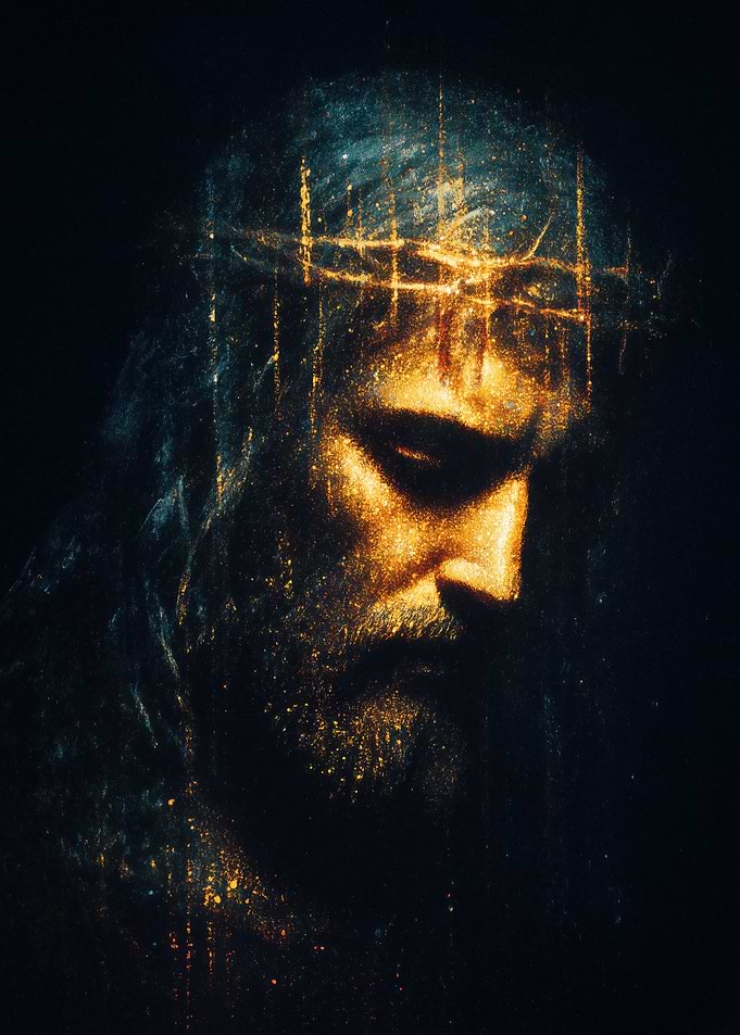 Jesus Christ Dramatic Painting