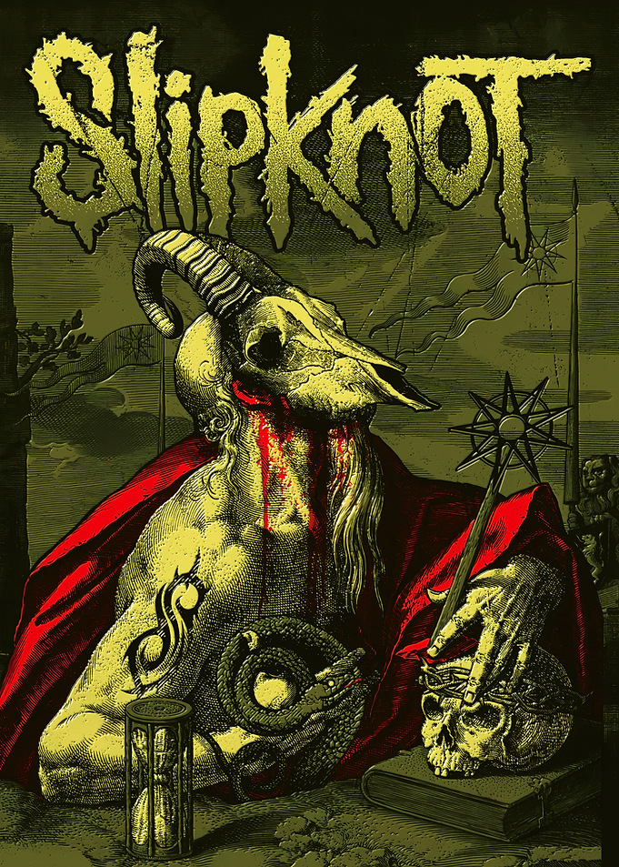 Slipknot Goat Skull and Symbols