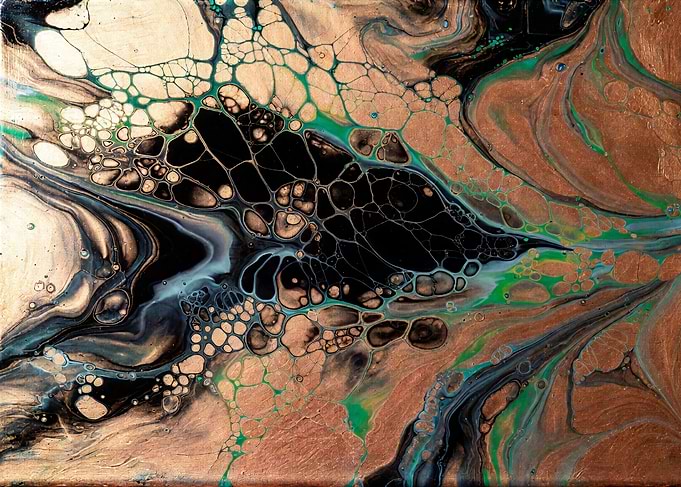Abstract Fluid Art Pour