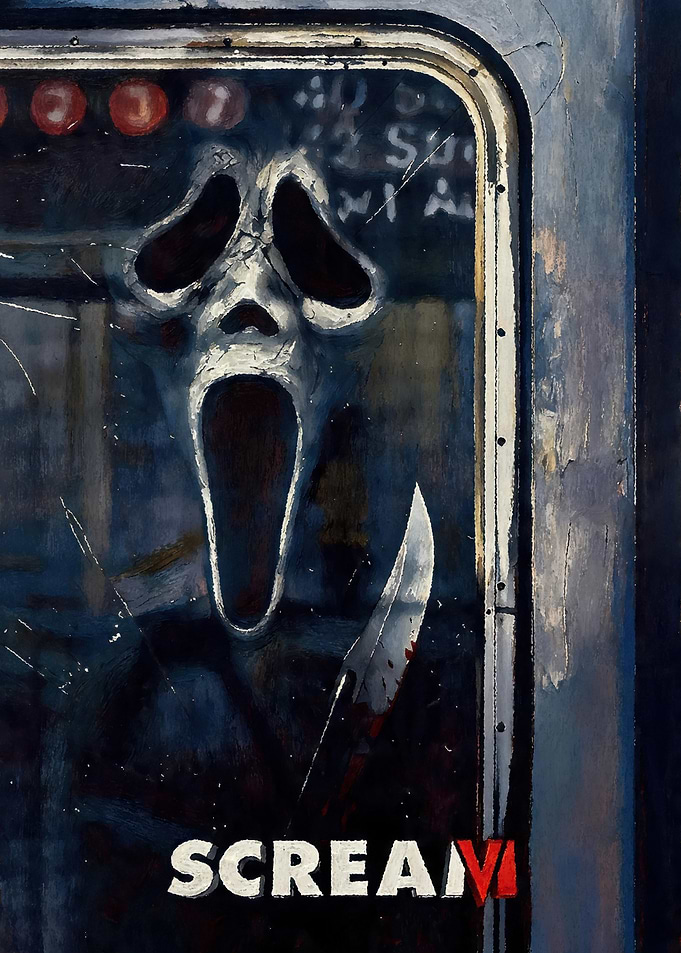 Scream VI Ghostface Subway Poster