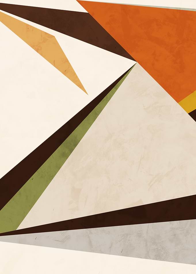 Geometric Abstract Art with Textured Background