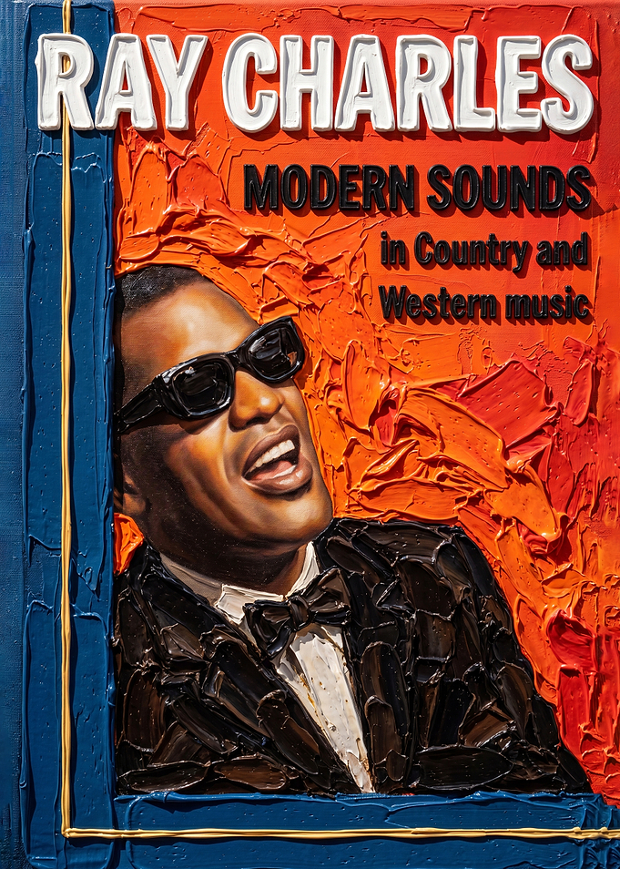 Modern Sounds in Country and Western Music Album Cover Art Painting