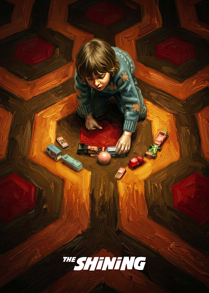 The Shining Danny Torrance Playing with Toys