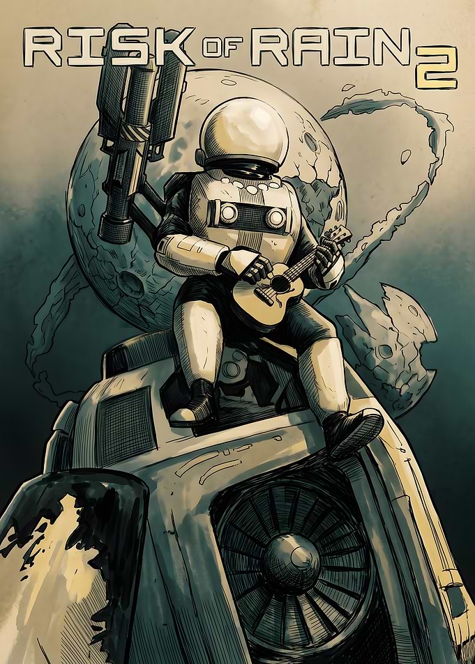 Risk of Rain 2 Astronaut Playing Guitar