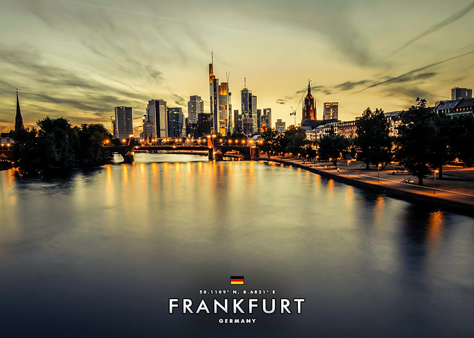 Frankfurt Skyline at Dusk