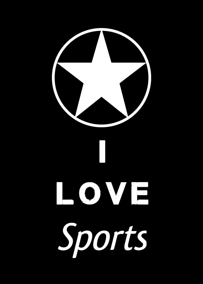 I Love Sports Star Graphic