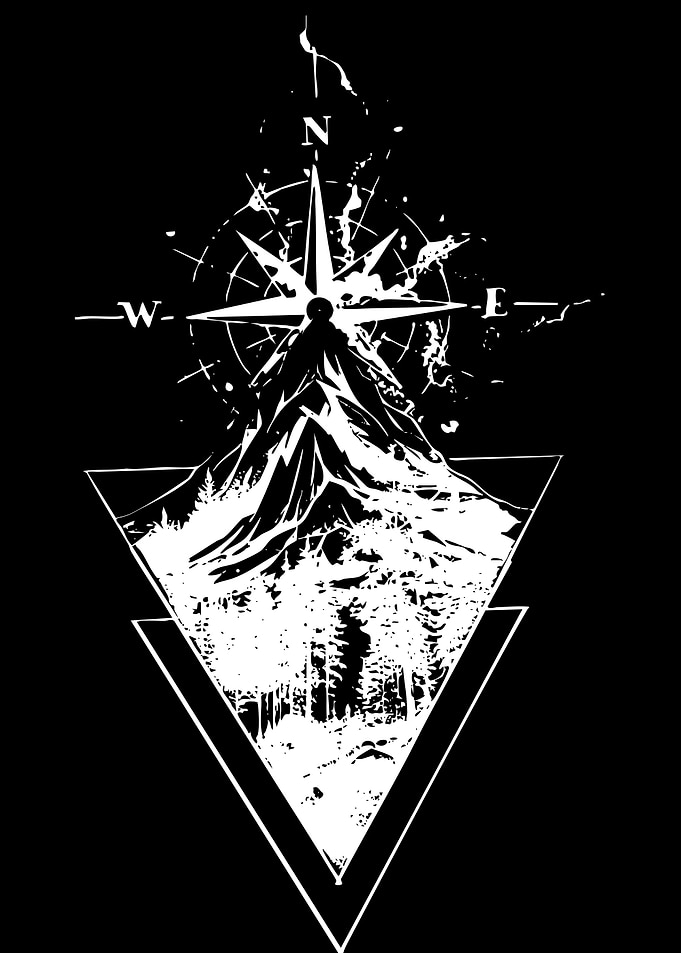 Mountain Compass Forest Triangle