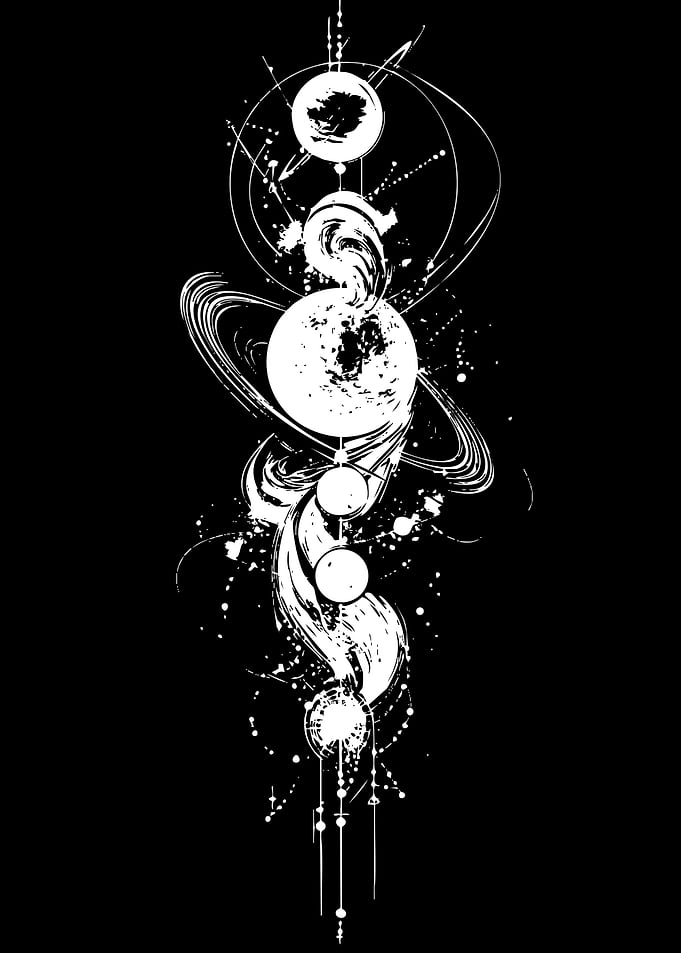 Abstract Celestial Body Design
