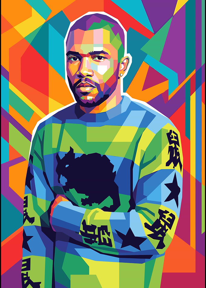 Frank Ocean Pop Art Portrait