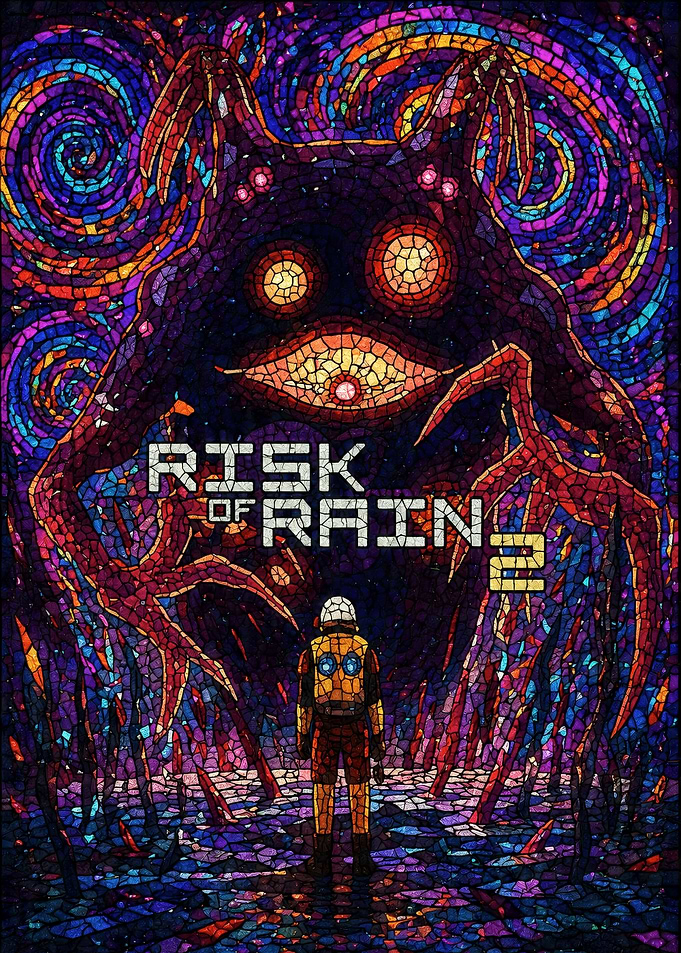 Risk of Rain 2 Stained Glass Poster