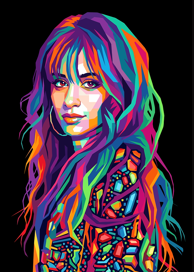 Colorful Portrait of Camila Cabello