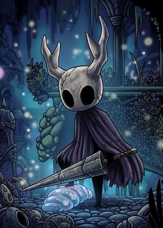 Hollow Knight Character with Nail