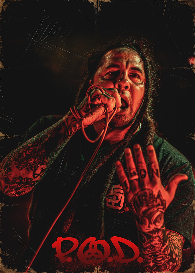 P.O.D. Band Member Performing