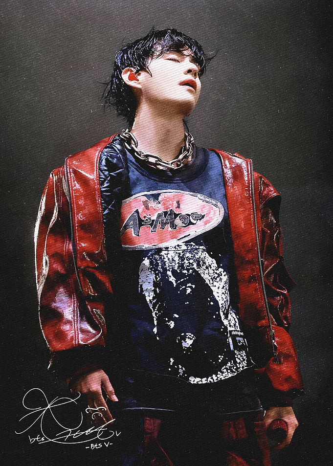 BTS V Kim tahyung Vintage art